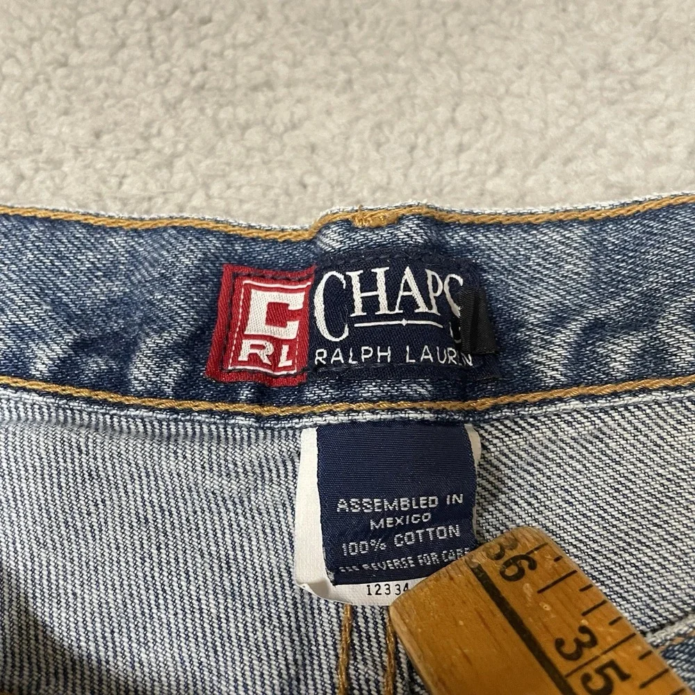 Chaps Ralph Lauren Jeans Men's 38X32 Blue Denim Straight Leg Classic Fit